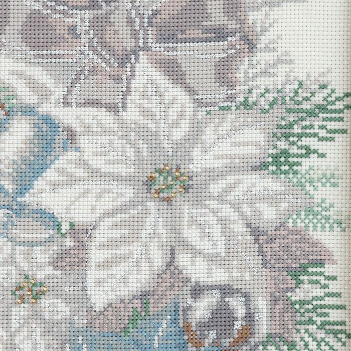 クロスステッチフレーム＜Noel blanc＞ | リバティ 生地、編み物、刺繍