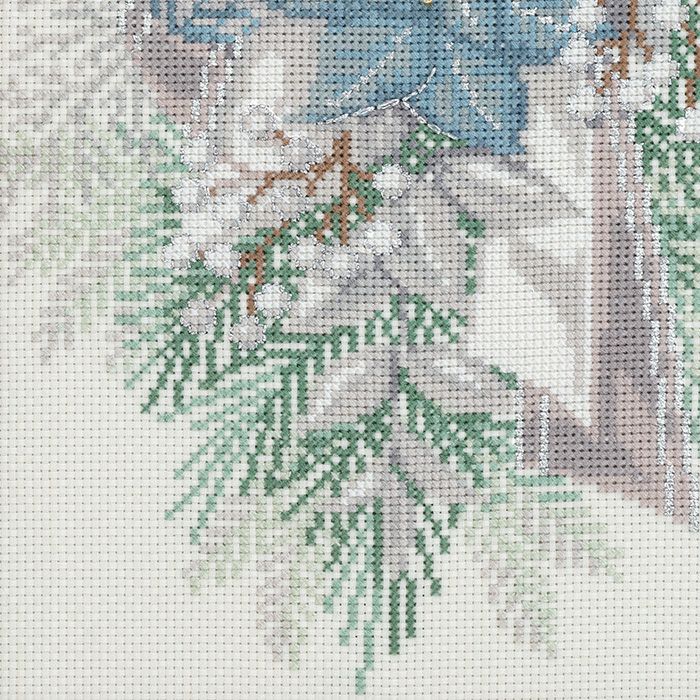 クロスステッチフレーム＜Noel blanc＞ | リバティ 生地、編み物、刺繍