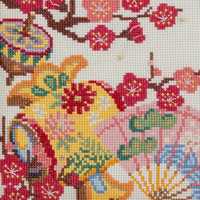 クロスステッチフレーム＜縁起物あつめ＞ | リバティ 生地、編み物