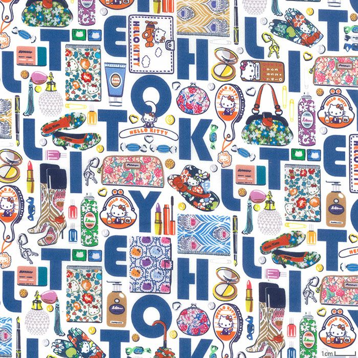 リバティプリント ハローキティ・ネセシティーズ＜J24A＞生地