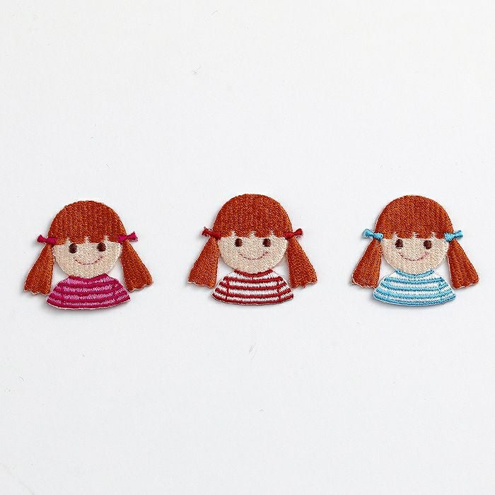 刺しゅうワッペン＜クロスステッチハート＞ | リバティ 生地、編み物