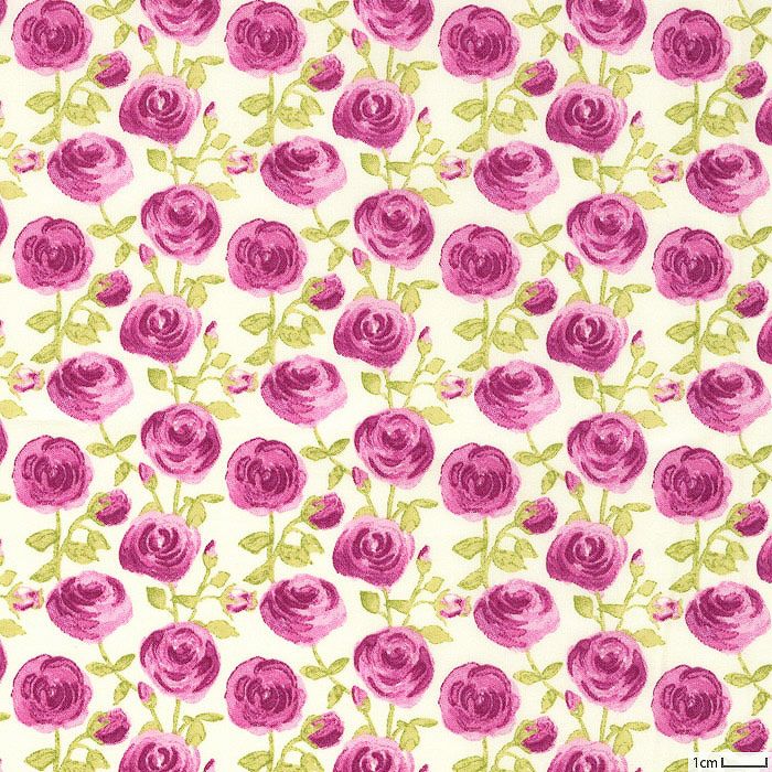 リバティプリント カーライン・ローズ＜04P＞生地 （ホビーラホビーレ