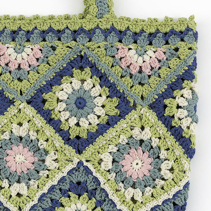 バッグ＜睡蓮＞（編み物 材料セット） | リバティ 生地、編み物、刺繍