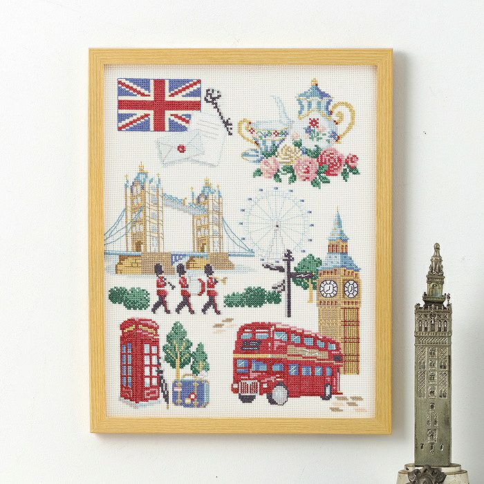 クロスステッチフレーム＜イギリス～ウェストミンスター宮殿