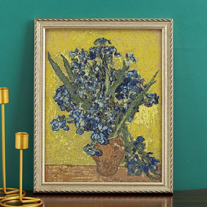 3/10予約】クロスステッチフレーム＜ゴッホの花咲くアーモンドの木の枝