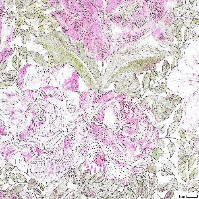 リバティプリント カーライン・ローズ＜04P＞生地 （ホビーラホビーレ