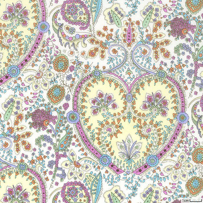 リバティプリント ラブ・イン・ジ・エア＜02L＞生地 （ホビーラ