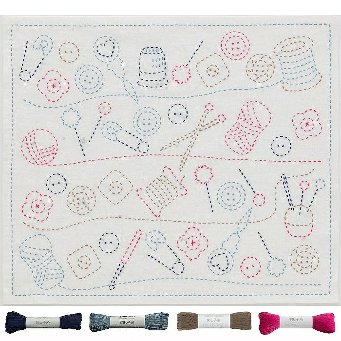 刺し子 デイジー | リバティ 生地、編み物、刺繍、刺し子のことなら