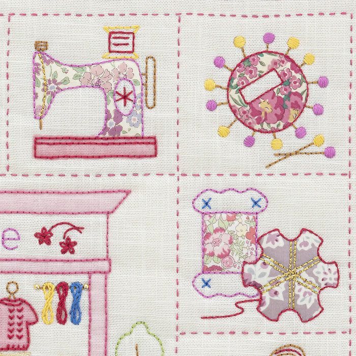 アップリケタペストリー＜メルスリー＞2 | リバティ 生地、編み物