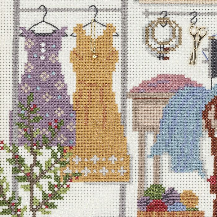 クロスステッチフレーム＜夢見るアトリエ＞ | リバティ 生地、編み物