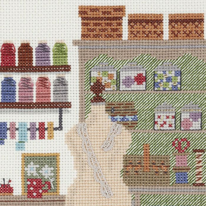 クロスステッチフレーム＜夢見るアトリエ＞ | リバティ 生地、編み物