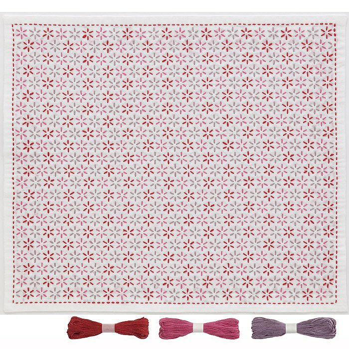 刺し子 花あそびセット | リバティ 生地、編み物、刺繍、刺し子のこと
