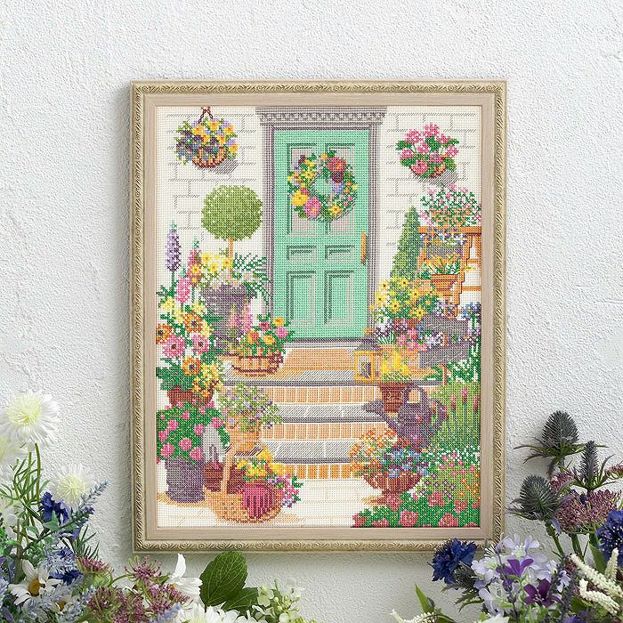 クロスステッチフレーム＜Strawberry sweets＞ | リバティ 生地