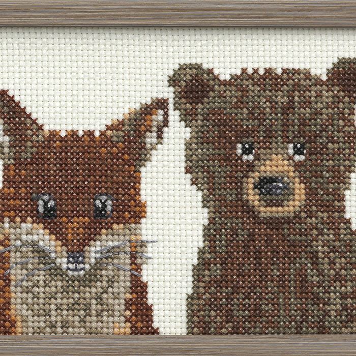 クロスステッチフレーム＜Forest Animals＞ | リバティ 生地、編み物