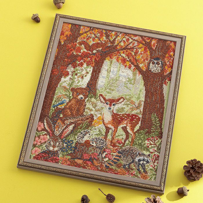 クロスステッチフレーム＜Dog！Dog！Dog！＞ | リバティ 生地、編み物