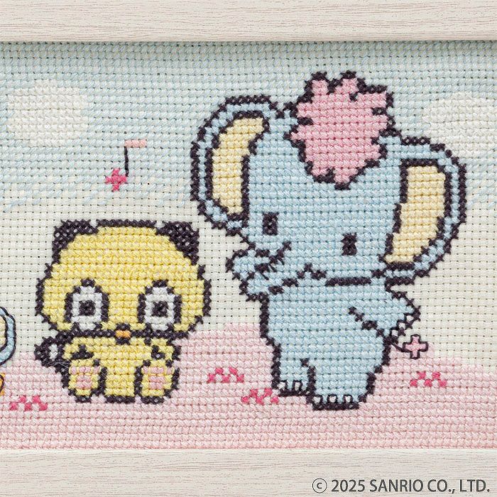 クロスステッチフレーム＜マイメロディとおともだち＞ | リバティ 生地