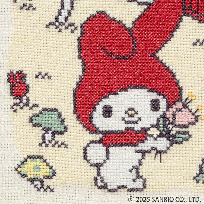 クロスステッチフレーム＜マイメロディときのこの森＞ | リバティ 生地