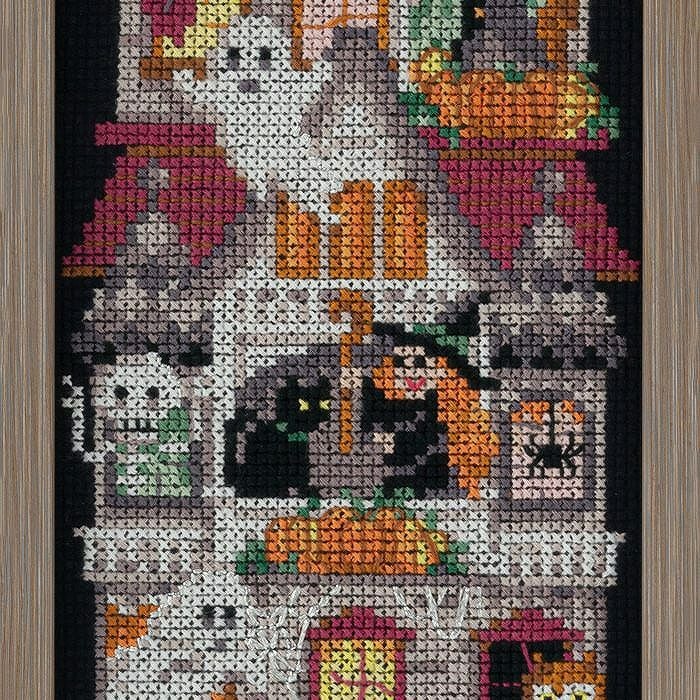 クロスステッチフレーム＜ハロウィンマンション＞ | リバティ 生地