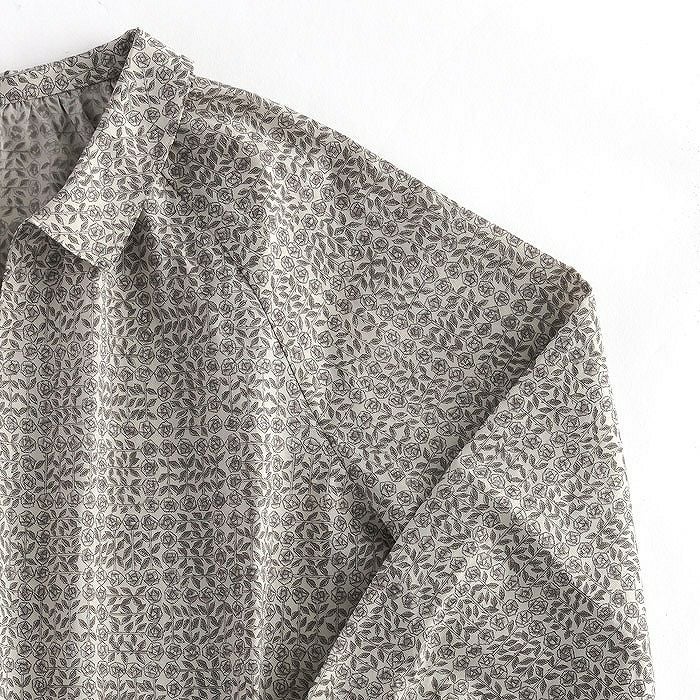 リバティプリント スリーピング・ローズ＜61GR＞生地 （ホビーラ