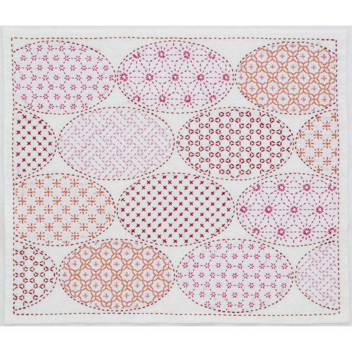 刺し子 寄せ模様＜亀甲＞ | リバティ 生地、編み物、刺繍、刺し子の