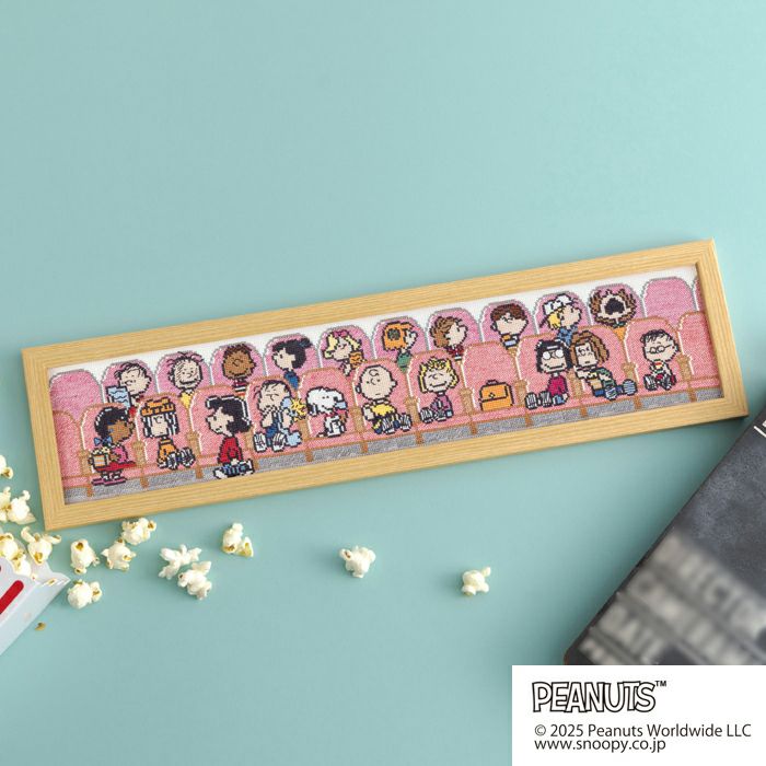 クロスステッチフレーム＜PEANUTS THEATER＞ | リバティ 生地、編み物