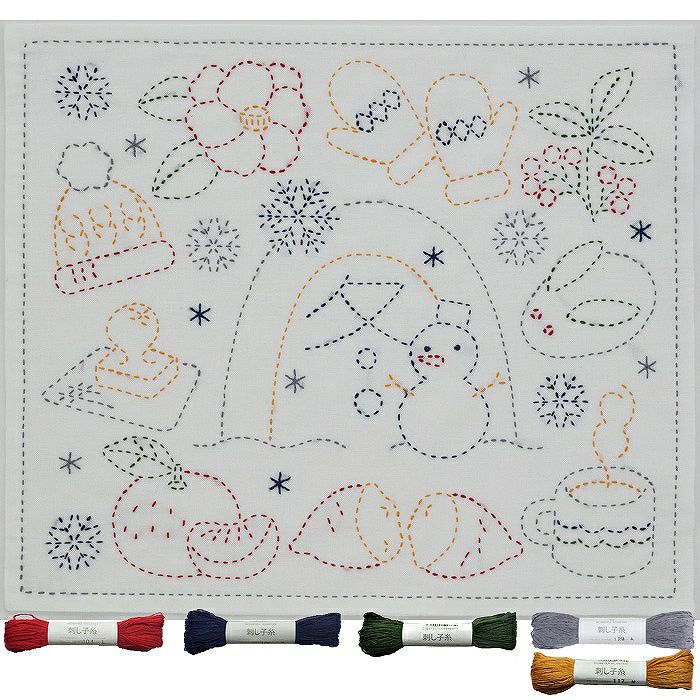 刺し子 冬セット | リバティ 生地、編み物、刺繍、刺し子のことなら