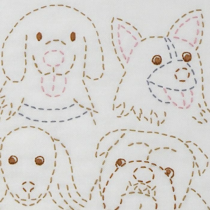 刺し子 DOG | リバティ 生地、編み物、刺繍、刺し子のことなら