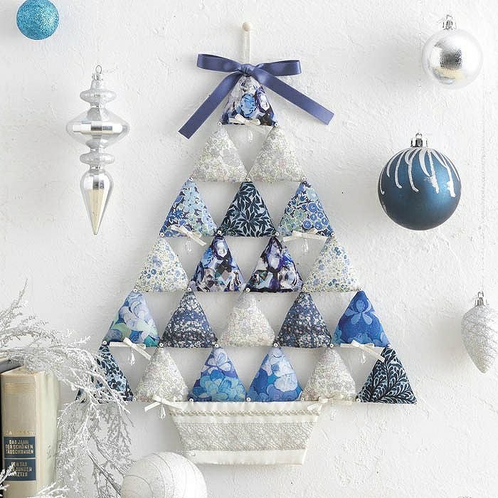 トライアングルツリー＜リュクス・ノエル＞ | リバティ 生地、編み物