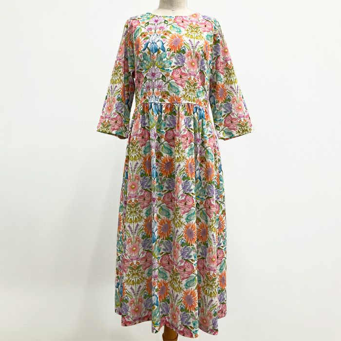 リバティプリント ロングブラウス（長袖）＜Mサイズ＞46C | リバティ