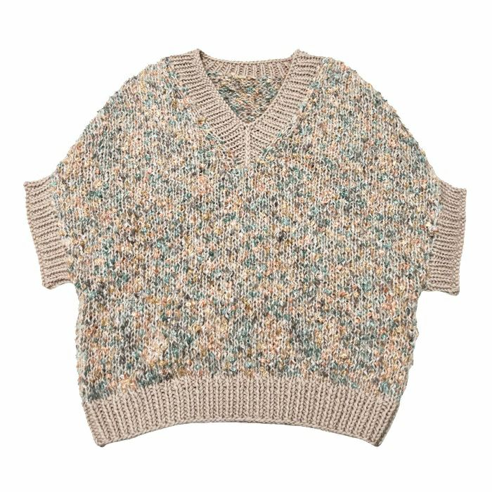 オーバーVネックベスト＜A＞（編み物 材料セット） | リバティ 生地