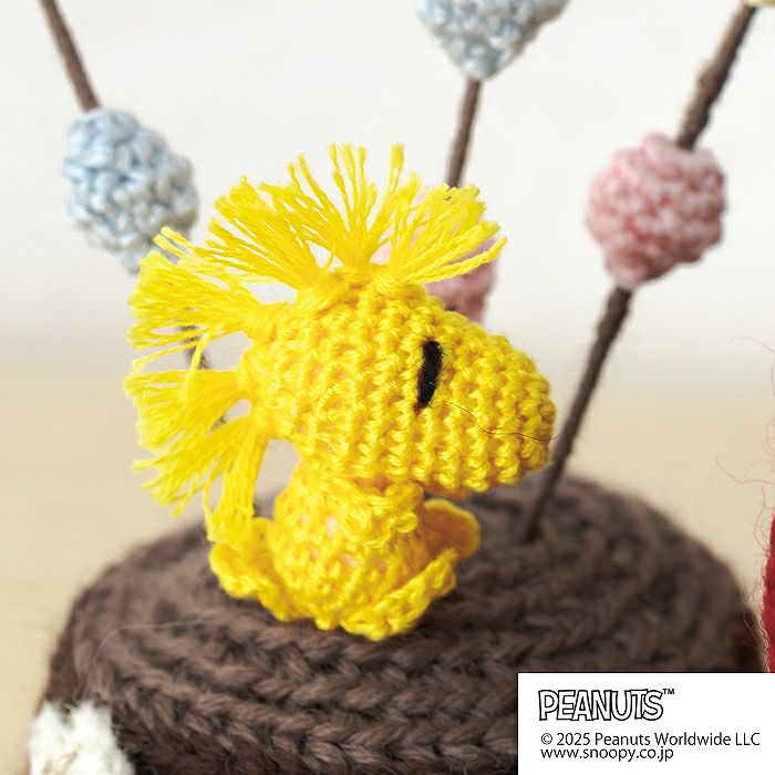 編みぐるみ＜スヌーピー 新年のごあいさつ＞（編み物 材料セット