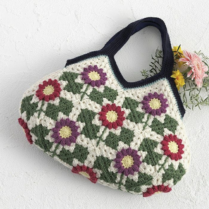 ブランケット＜睡蓮＞（編み物 材料セット） | リバティ 生地、編み物