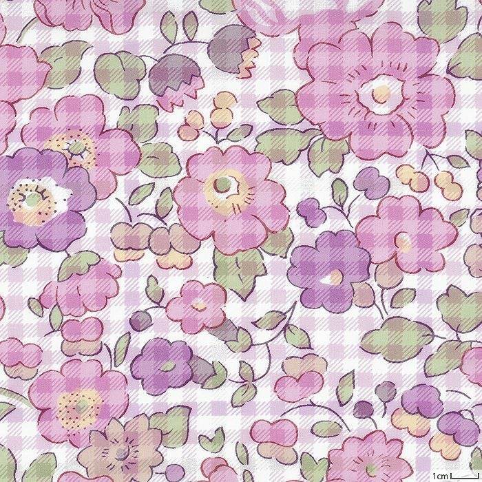 リバティプリント ベッツィ・チェック＜01P＞生地 （ホビーラホビーレ