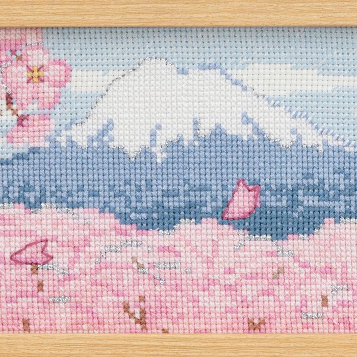 クロスステッチフレーム＜春爛漫＞ | リバティ 生地、編み物、刺繍