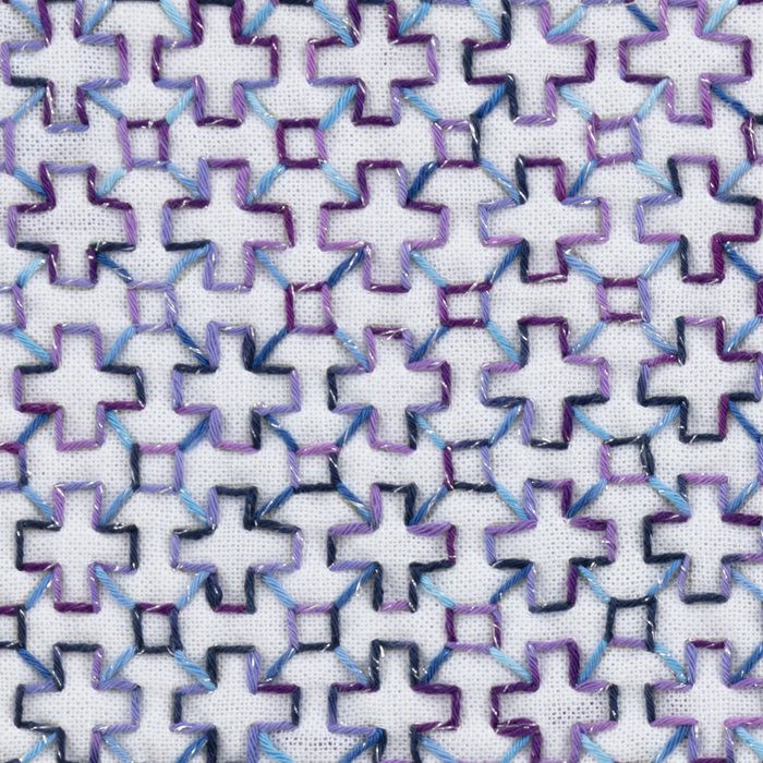 刺し子 花十字セット | リバティ 生地、編み物、刺繍、刺し子のこと