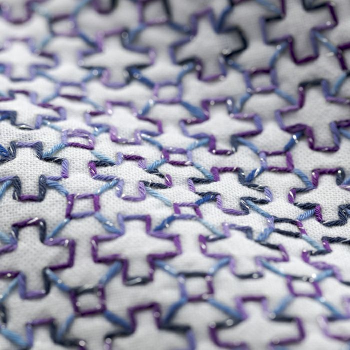 刺し子 花十字セット | リバティ 生地、編み物、刺繍、刺し子のこと