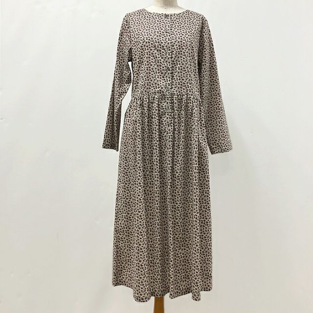 リバティプリント ボタンワンピース（長袖）＜Mサイズ＞29F | リバティ