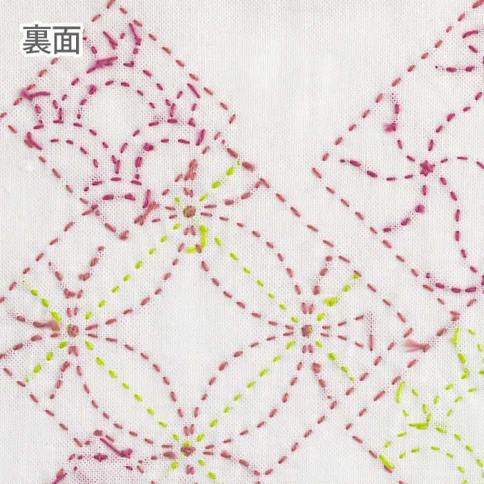 刺し子 寄せ模様＜角がさね＞ | リバティ 生地、編み物、刺繍、刺し子