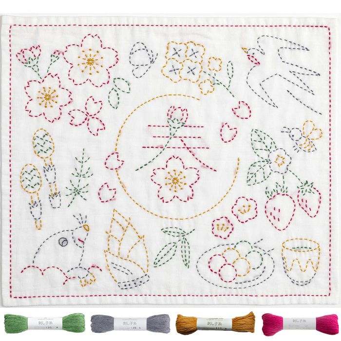 刺し子 デイジー | リバティ 生地、編み物、刺繍、刺し子のことなら