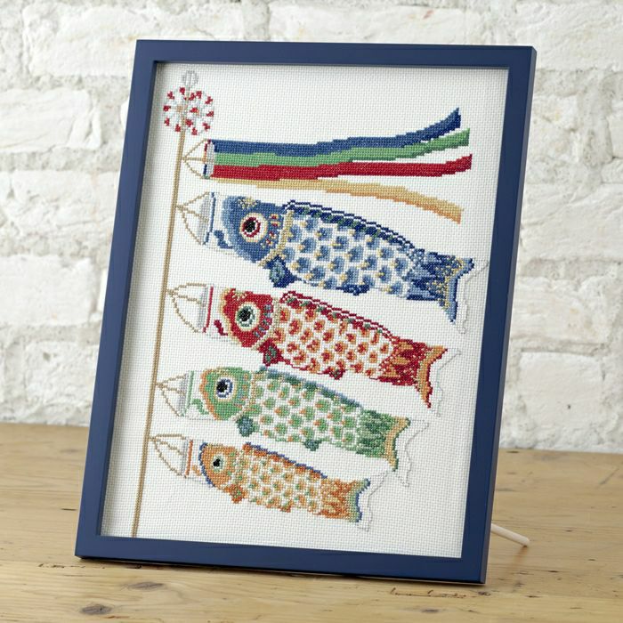 クロスステッチフレーム＜兜飾り2＞ | リバティ 生地、編み物、刺繍