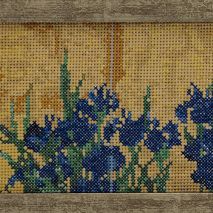 クロスステッチフレーム＜燕子花図～尾形光琳～＞ | リバティ 生地