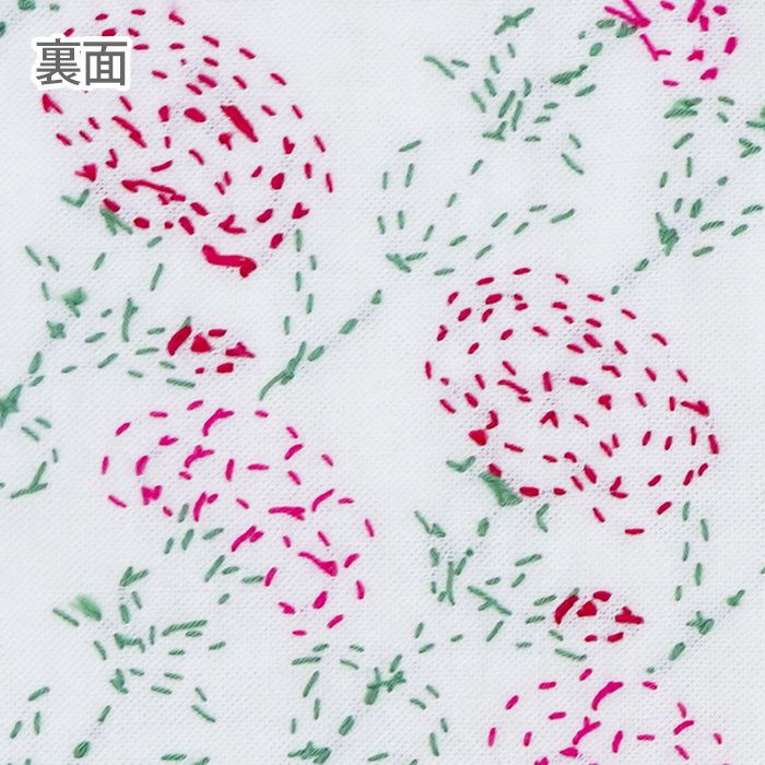 刺し子 カーネーション便り | リバティ 生地、編み物、刺繍、刺し子の