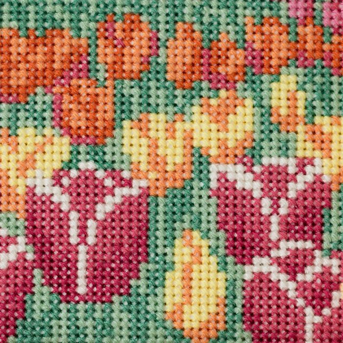 クロスステッチフレーム＜チューリップ＞ | リバティ 生地、編み物