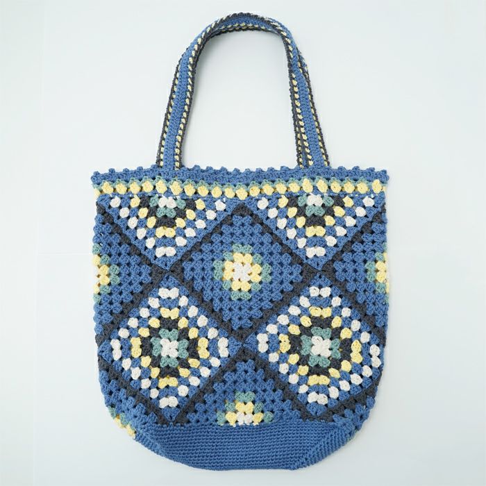 グラニーバッグS＜ひまわり＞（編み物 材料セット） | リバティ 生地