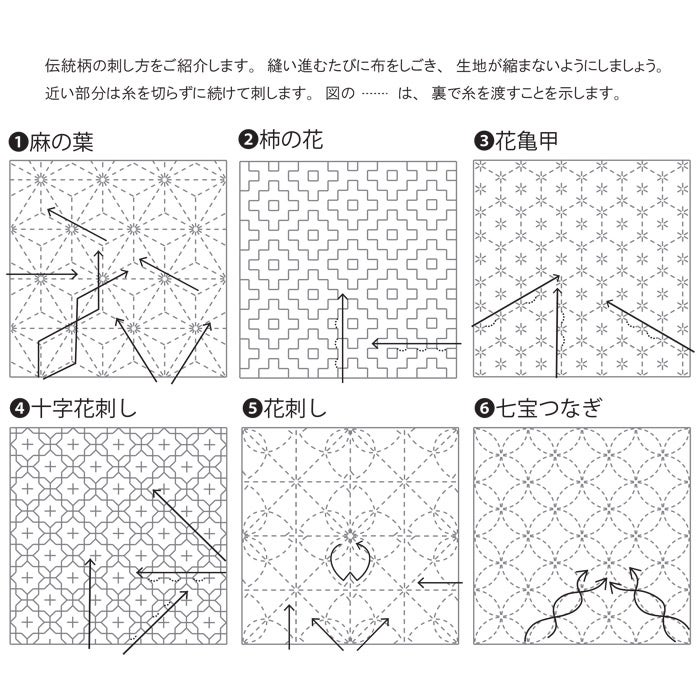 刺し子 寄せ模様2セット | リバティ 生地、編み物、刺繍、刺し子のこと