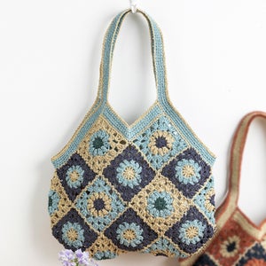 フラワーモチーフバッグ＜パピエドゥB＞（編み物 材料セット）