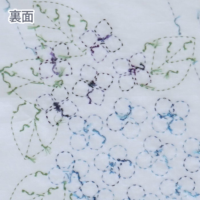 刺し子クロス あじさい日和 | リバティ 生地、編み物、刺繍、刺し子の