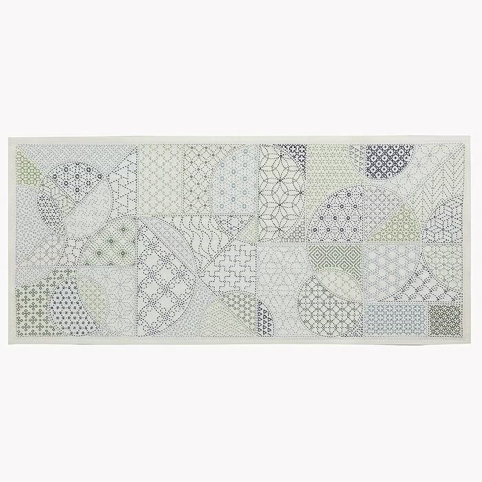 刺し子のテーブルセンター＜形あわせ＞ | リバティ 生地、編み物、刺繍