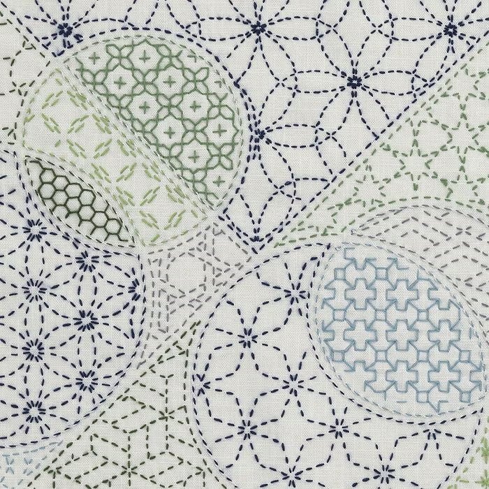 古布マルチクロス④ 刺し子のマルチクロス＜形あわせ＞ | リバティ 生地、編み物、刺繍