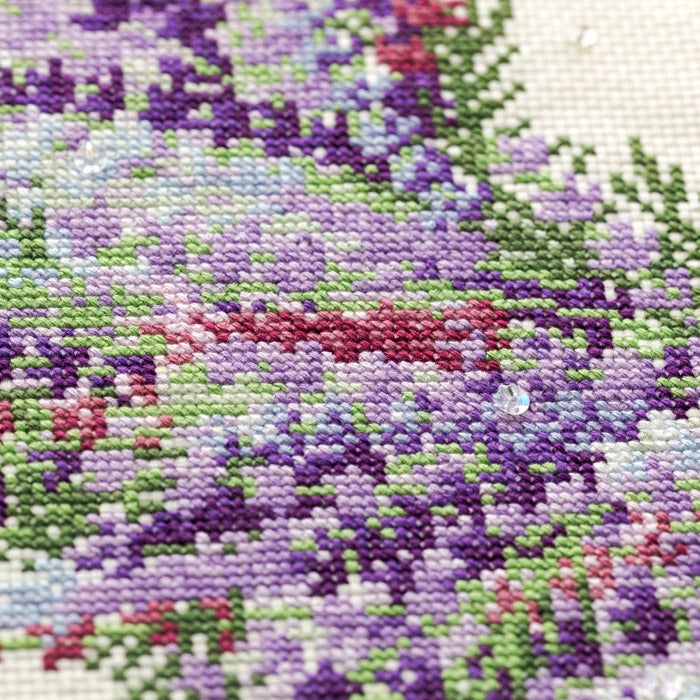 ＊こりどらす＊布リース　刺繍リボン　紫陽花リース プリザーブドフラワー｜紫陽花リース｜フレンチスタイルのプリザーブド